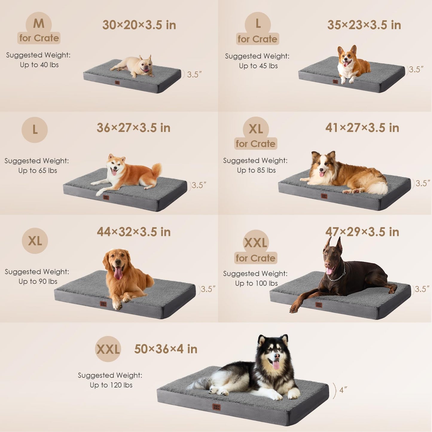 EHEYCIGA Orthopedic Dog Bed Large with Removable. Chosen for real quality, fits naturally into