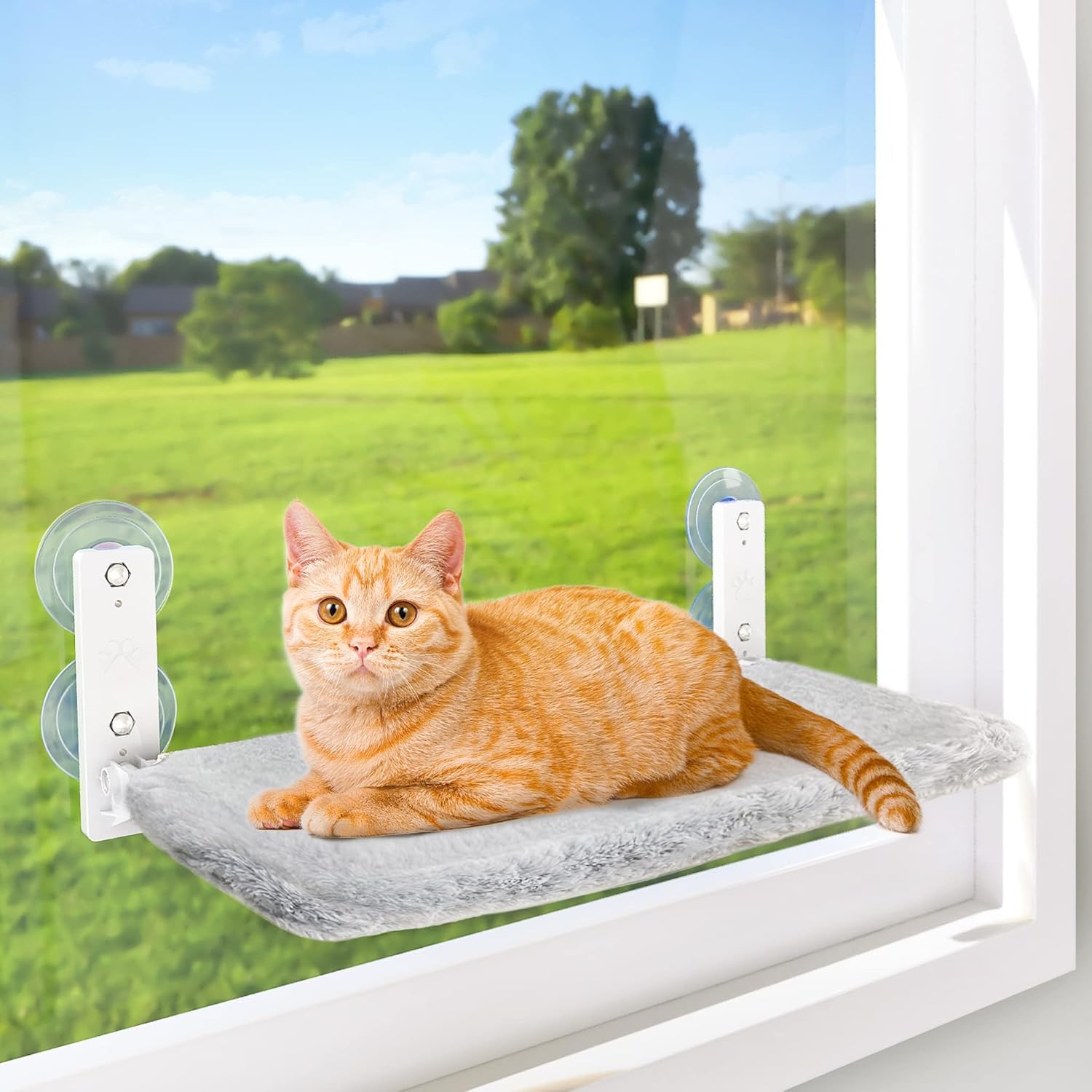 AMOSIJOY Cordless Cat Window Perch. Chosen for real quality, fits naturally into modern pet homes.