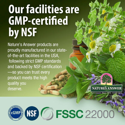 Nature's Answer Cat's Claw Bark Liquid Extract Supplement 2 Ounce - Alcohol Free Cats Claw Tincture & Capsules Alternative for Joint & Muscle Support, Vegan, Non-GMO, Gluten Free, Kosher