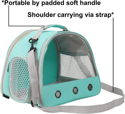 Bearded Dragon Carrier,Lizards Travel Bag, Small Animal Travel Carrier for Hedgehog Rat Parrot Bird, Portable Guinea Pig Travel Carrier for 2