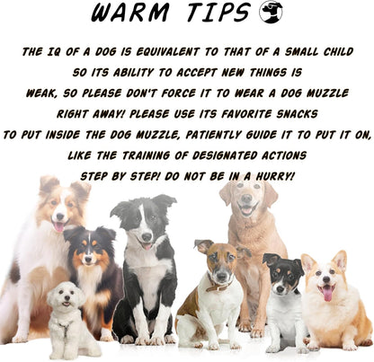 Dog Muzzle, Mesh Soft Muzzle for Small Medium Large Sized Dogs, Breathable Adjustable Puppy Muzzles for Scavenging Biting Licking and Chewing, Allows Panting and Drinking (Reflective Mesh, L)