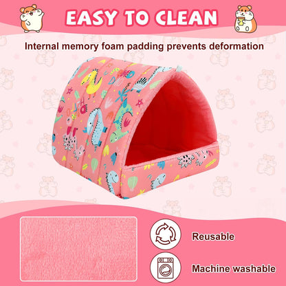 UPINS Guinea Pig Bed, Guinea Pig Hideout Washable Small Animal House Cage Accessories for Dwarf Rabbits Chinchillas Hamsters Hedgehogs Ferrets Bearded Dragons and Rats