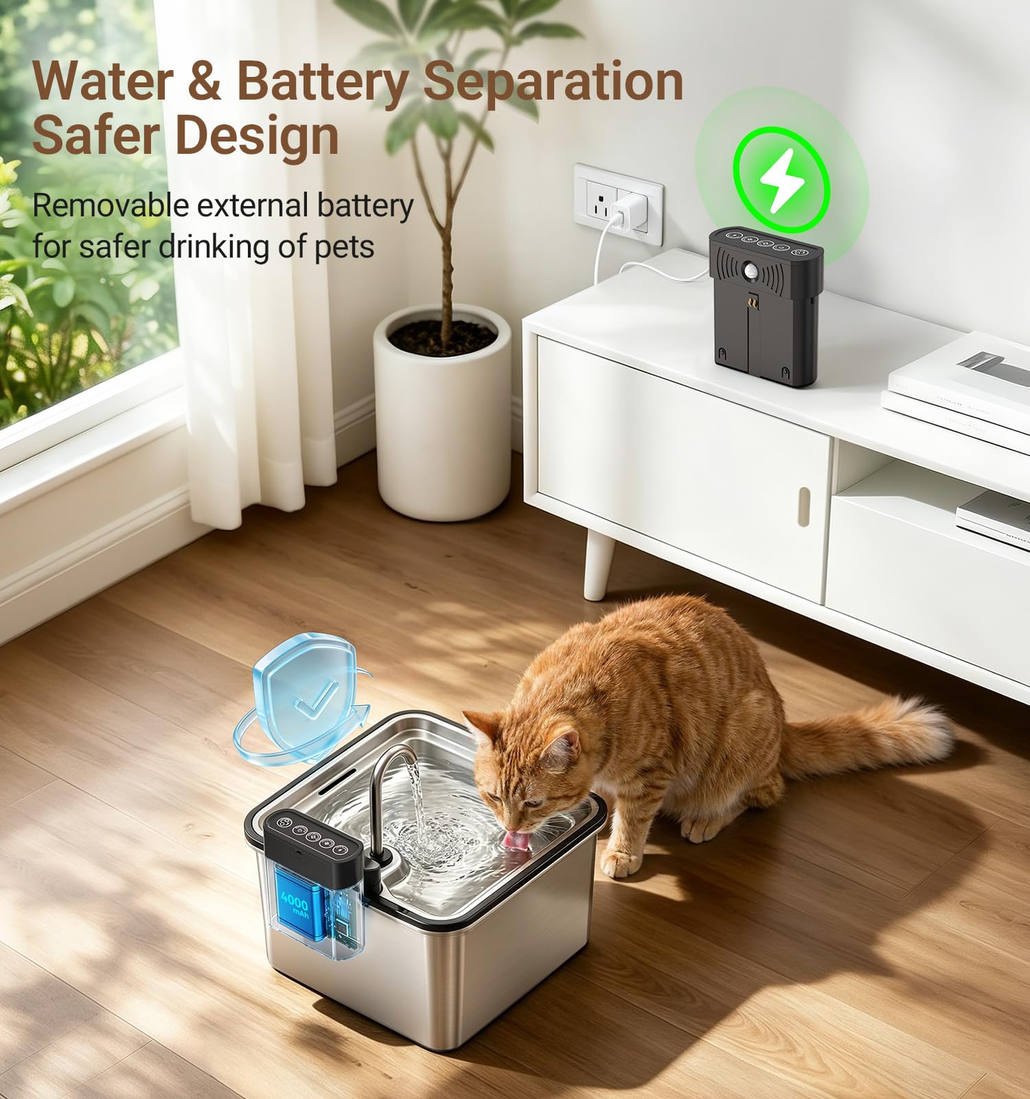 Wireless Cat Water Fountain. Chosen for real quality, fits naturally into modern pet homes.