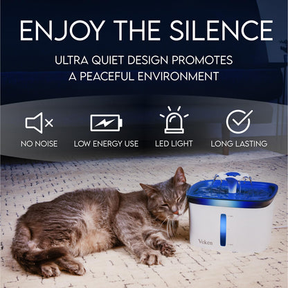 Veken Innovation Award Winner 95oz/2.8L Cat Water. Chosen for real quality, fits naturally into