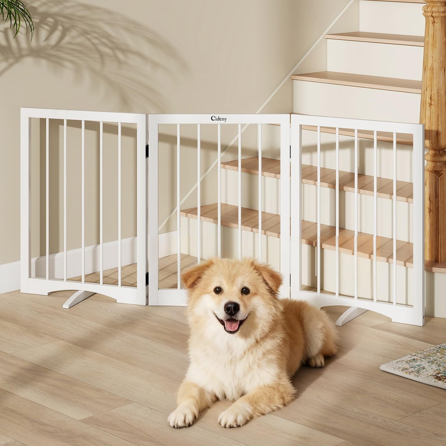 Cideny Free Standing Dog Gate Indoor. Chosen for real quality, fits naturally into modern pet homes.