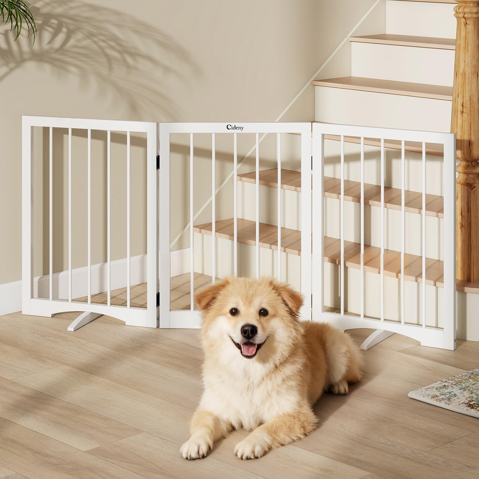 Cideny Free Standing Dog Gate Indoor. Chosen for real quality, fits naturally into modern pet homes.