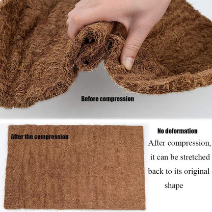 Hamiledyi Reptile Carpet Natural Coconut Fiber Tortoise Carpet Mats for Pet Terrarium Liner Reptile Supplies for Lizard Snake Chameleon Turtle Bedding Bunny Rabbit Mat (4 x Sheets)