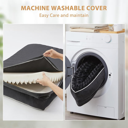 BFPETHOME Orthopedic Dog Beds for Large Dogs-Waterproof Sofa Pet Bed with Removable Washable Cover, Big Dog Bed with Waterproof Lining and Nonskid Bottom,Pet Bed for Large Dogs