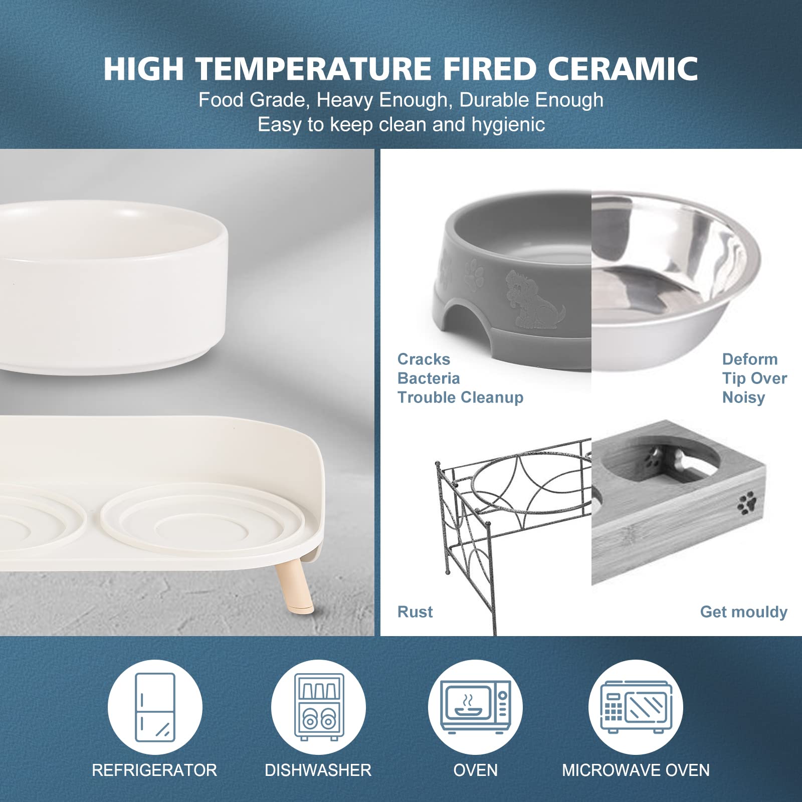 Elevated Ceramic Dog Bowl Set. Chosen for real quality, fits naturally into modern pet homes.