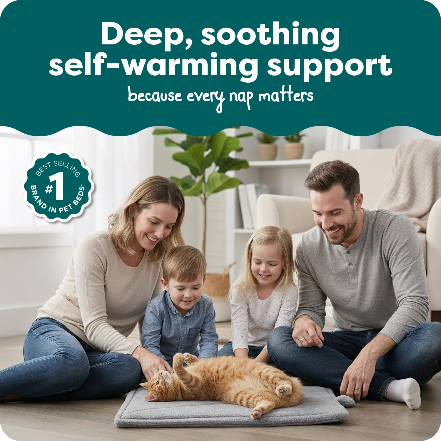 FurHaven ThermaNAP Self Warming Cat Mat. Chosen for real quality, fits naturally into modern pet
