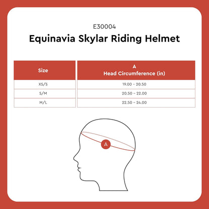 Equinavia Skylar Horse Riding Helmet – Lightweight Equestrian Helmet with Airflow Vents, Adjustable Dial & Removable Liner, ASTM F1163-23/SEI Certified