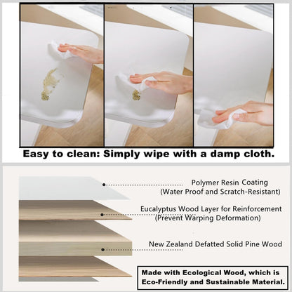 SHENGOCASE Modern Stylish 52.4 inches Tall Wooden Cat Tree Tower, Aesthetic Cat Condo Ladder with 5-Level Big Perch Platform Bed for Window Viewing Watching Large Scratching Post