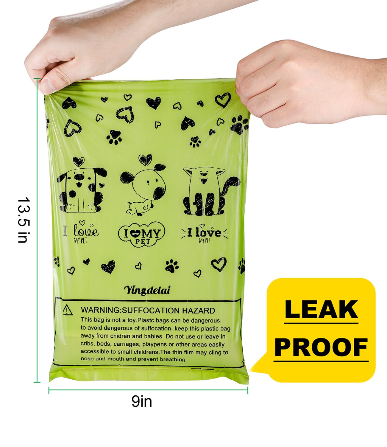 Dog Poop Bag Biodegradable 540 Count Dog Waste Bags. Chosen for real quality, fits naturally into