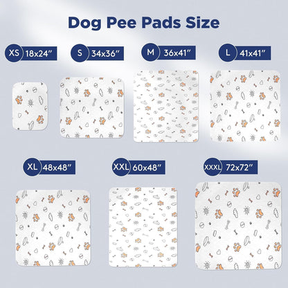 FURTIME Washable Pee Pads for Dogs, 2 Pack Large 41''x41'' Super Absorbent Reusable Dog Training Pads, 100% Waterproof Non-Slip Whelping Playpen Crate Mat Bed Products Gray (Gray Puppy Pads-41x41)