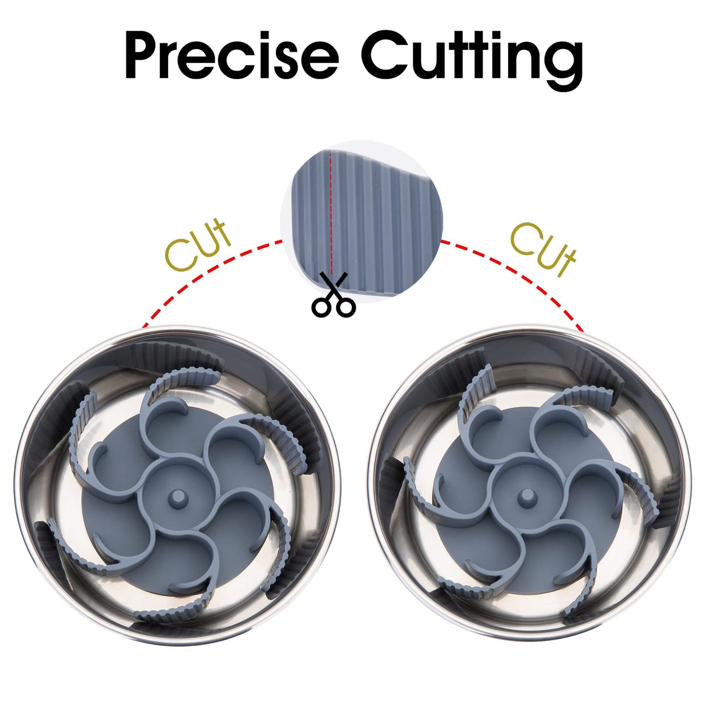 Keegud Slow Feeder Dog Bowls Insert [Octopus Suction. Chosen for real quality, fits naturally into