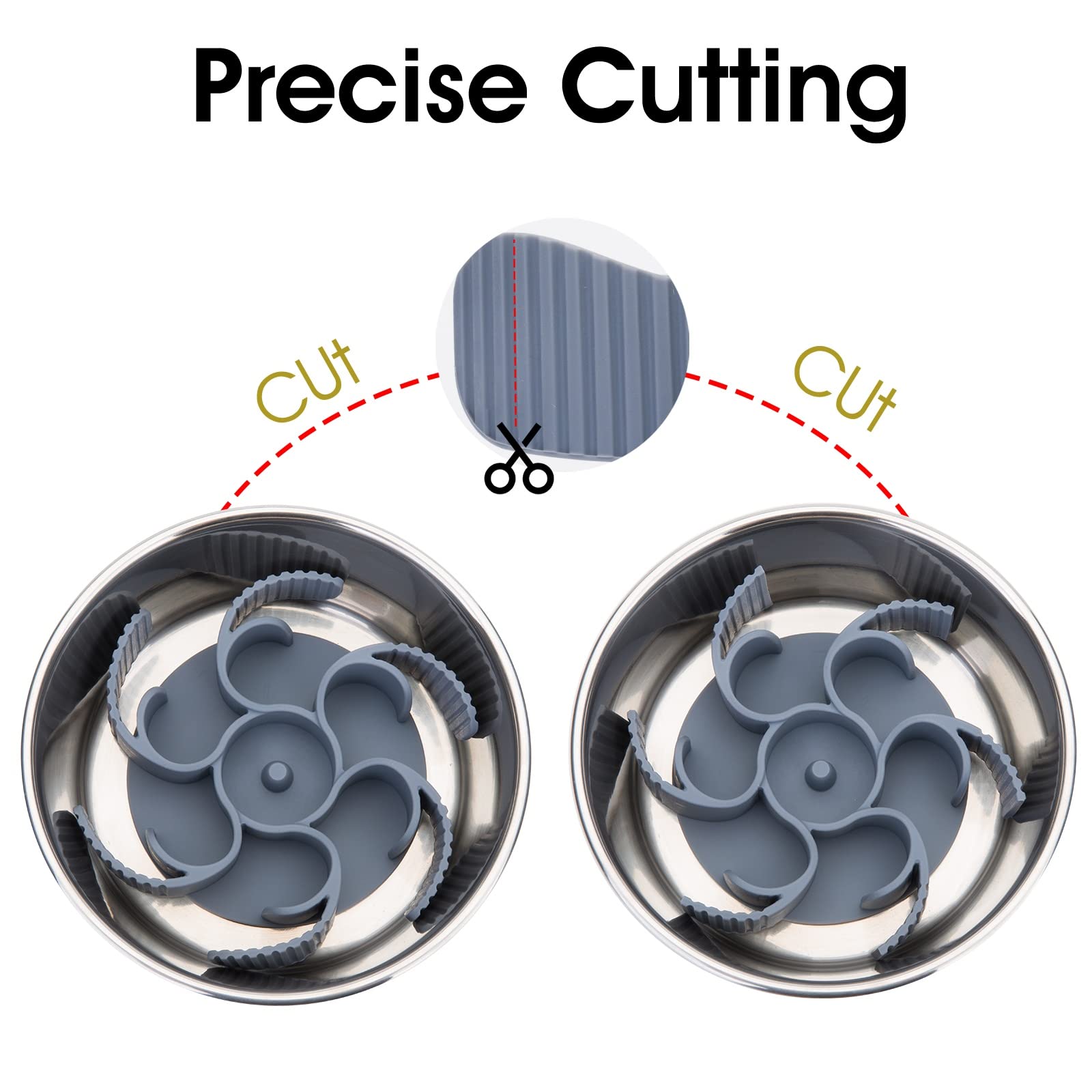 Keegud Slow Feeder Dog Bowls Insert [Octopus Suction. Chosen for real quality, fits naturally into
