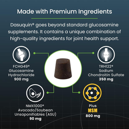 Nutramax Laboratories Dasuquin with MSM Soft Chews, Large Dog, 150 Count, brown