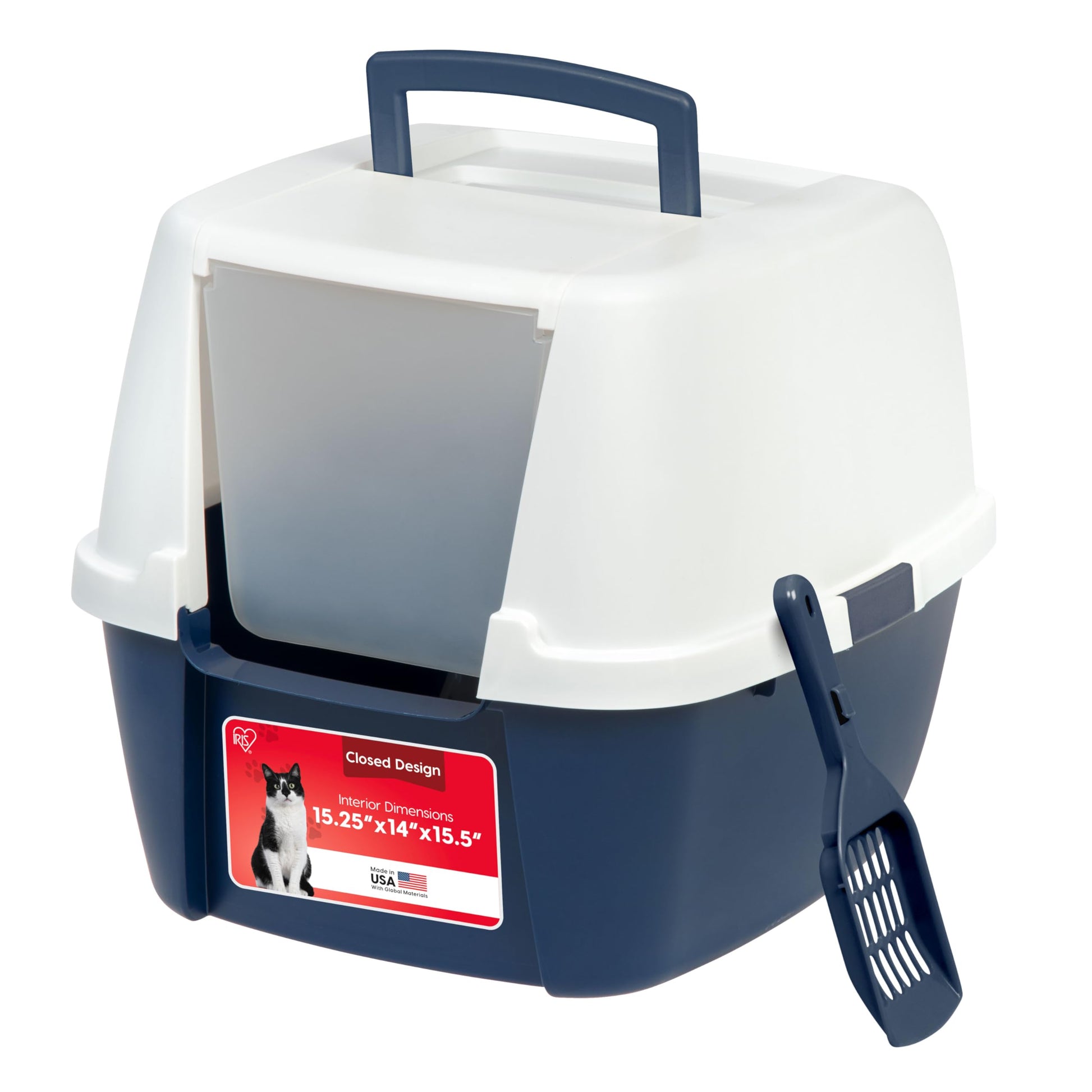 IRIS USA Large Front Door Cat Litter Box. Chosen for real quality, fits naturally into modern pet