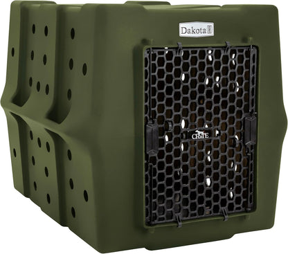 Dakota 283 Crate - Canine Rough and Tough Economy Kennel (Olive, Large)