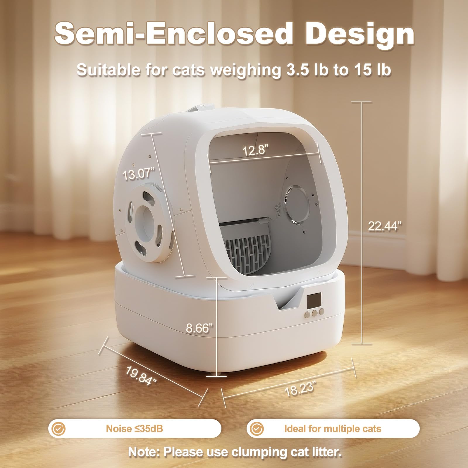 Mintakawa Automatic Cat Litter Box Self Cleaning. Chosen for real quality, fits naturally into