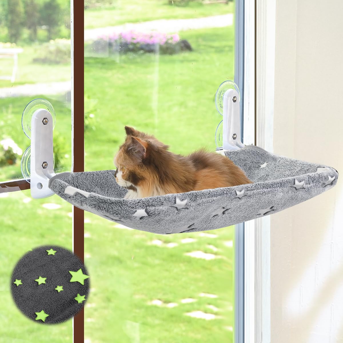 Zoratoo Glow in the Dark Cat Window Perch. Chosen for real quality, fits naturally into modern pet