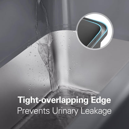 Zarler Stainless Steel Litter Box with Lid, Extra Large Cat Litter Boxes, XL Large Metal Litter Box for Big Cats with High Sided, Grey (Non-Sticky, Easy to Clean, Anti-Urine Leakage)