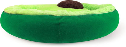 TONBO Soft Plush Small Cute and Cozy Avocado Dog Cat Bed, Washer and Dryer Friendly (Avocado)