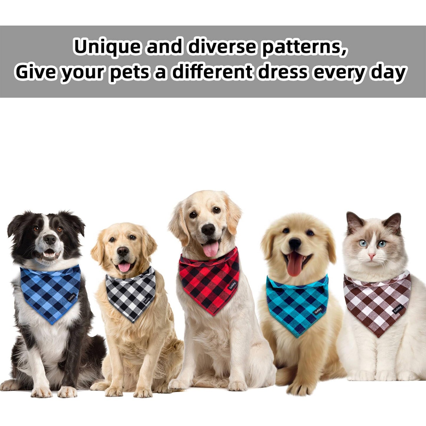 Gofshy Boy Dog Bandana Large Cotton. Chosen for real quality, fits naturally into modern pet homes.