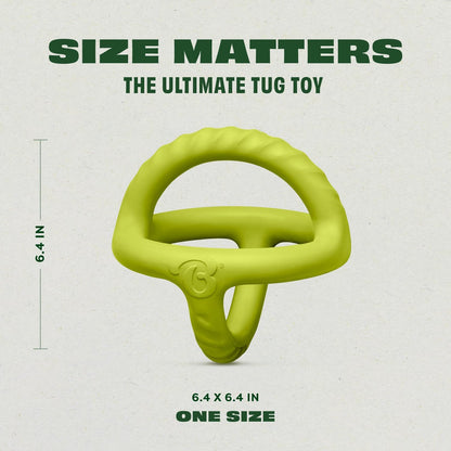 Benebone Natural Rubber Tug Interactive Dog Toy, Natural Rubber