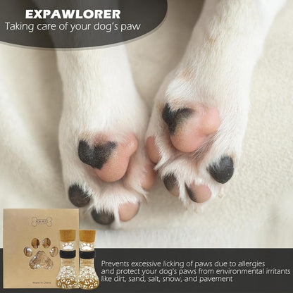 EXPAWLORER Anti Slip Dog Socks to Prevent Licking Paws. Chosen for real quality, fits naturally
