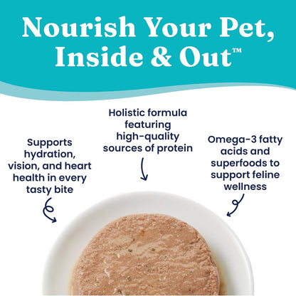 Solid Gold Wet Cat Food Pate - Healthy Canned Cat Food Pate w/Real Tuna & Sardine, Omega Fatty Acids, Vitamins & Minerals - Grain Free & Gluten Free Can Meals for Cats & Kittens - 24ct/3oz Can