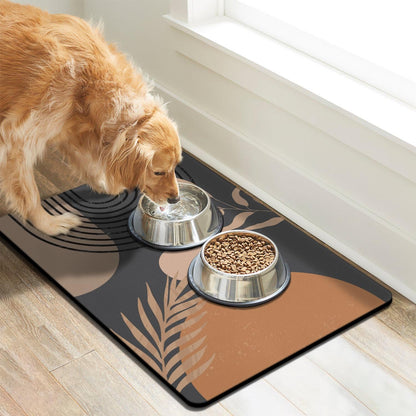 Dog Food Mats for Floors, Absorbent Dog Bowl Mat for Food and Water Dispenser Mat, Quick Dry Cat Food Mat Pet Supplies