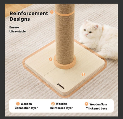 ZOMISIA 35'' Tall Cat Scratching Post for Indoor Cats. Chosen for real quality, fits naturally into