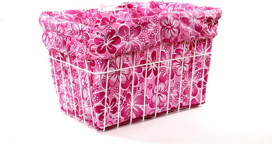 Cruiser Candy Bike Basket Liner Waterproof, Universal Fit for Most Bike Baskets, Stylish 2in1Tote, Bike Basket Cover, EBiKE Front Wire Or Wicker Bike Baskets Fits Up to 15x12x10