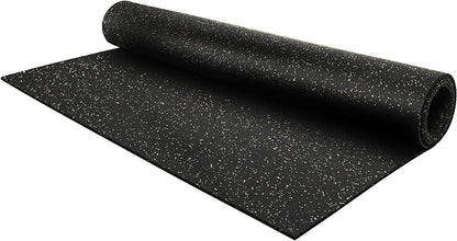 Flooring Inc's 1/4" Thick Tough Rubber Flooring Roll | Flexible Recycled Rubber Floor Mats for Home Gym | Heavy Duty Rubber Mat for Home Gyms, Sheds, Horse Stall Mat or Trailer