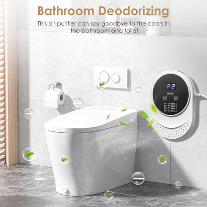 Cat Litter Deodorizer for Litter Box Plug In Air Fresheners for Home Ionizer Air Purifier for Strong Odor Portable Air Cleaner for Bathroom Toilet Living Room Kitchen Pets House Car (1)