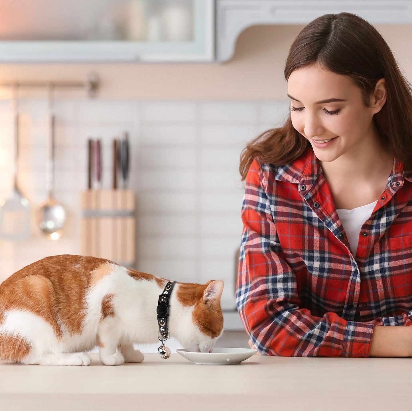 Baeuppit 2PCS Breakaway Cat Collars with Bell Moons. Chosen for real quality, fits naturally into