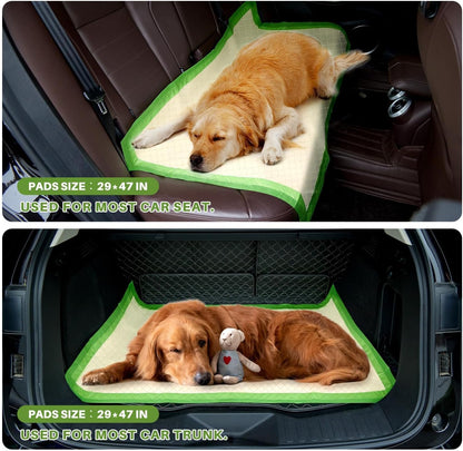 Gardner Pet Dog Pee Pads Extra Large 29"x47", XL Thicker ECO Green Disposable Puppy Training Pads Super Absorbent Full Edge-Wrapping Pad for Dogs, Puppies, Cats, Rabbits (50 Count)