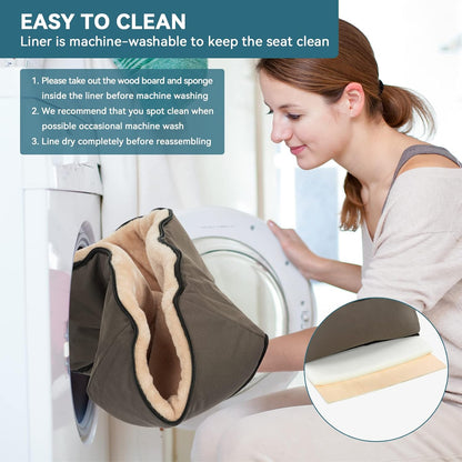 Petsfit Dog Booster Car Seat for Small Dogs, Dog Car Seat with Safety Leash, Suitable for Cars, Trucks, and SUVs (Small, Brown)