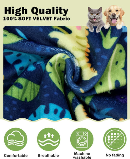 CuteBone Dinosaur Costume Dog Pajamas, Stretchy Spandex Crystal Velvet Sleepwear Coat for Small Dogs, Soft & Warm Pet Outfit Clothes for Cold Weather, Cozy Pullover Design COSP10S