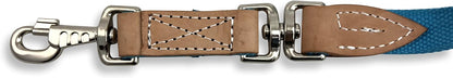 Southwestern Equine 35' Flat Cotton Web Lunge Line with Bolt Snap & Rubber Stop (35', Turquoise)