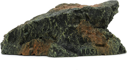 JIHAQUA Reptile Rock Hide Cave, Aquarium Habitat Decor Rock Tortoise Hideout for Lizards, Turtles, Reptiles, Amphibians, Fish