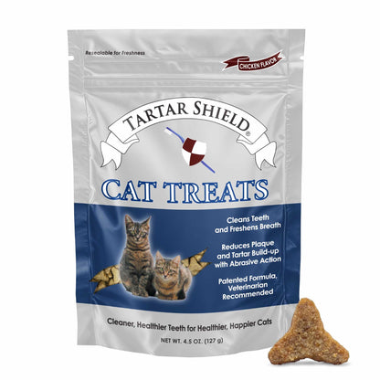 Tartar Shield® Daily Dental Cat Treats. Chosen for real quality, fits naturally into modern pet