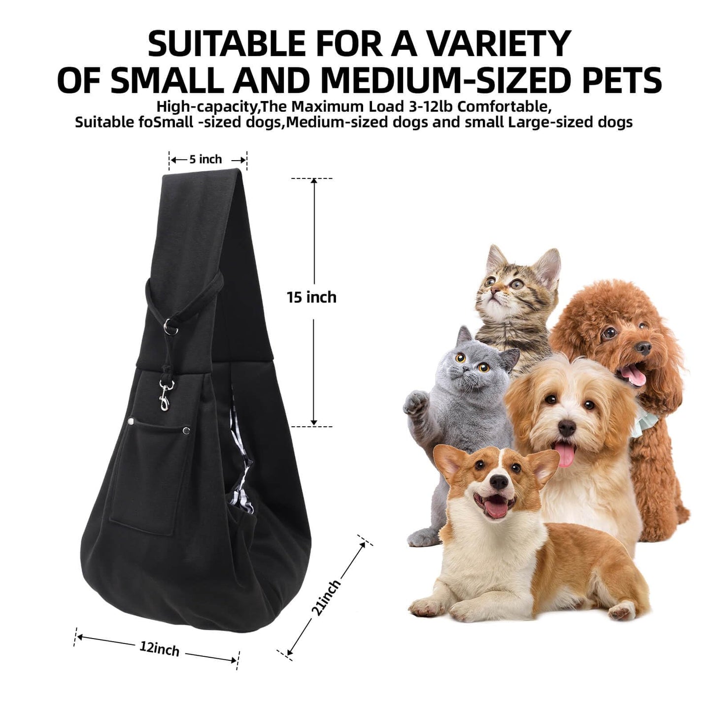 ARZQUT Dog and Cats Carrier Sling. Chosen for real quality, fits naturally into modern pet homes.