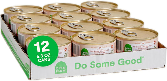 Open Farm Canned Cat Food, Paté for Complete & Balanced Nutrition, Grain-Free and Legume-Free Wet