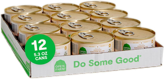 Open Farm Canned Cat Food, Paté for Complete & Balanced Nutrition, Grain-Free and Legume-Free Wet