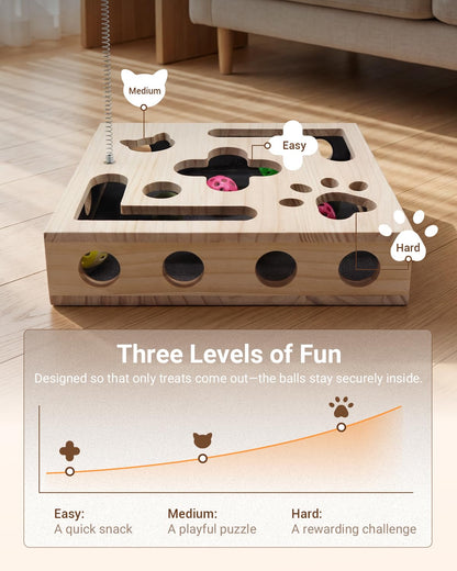 Cat Nail File Box with Interactive Cat Toys. Chosen for real quality, fits naturally into modern