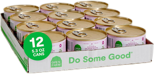 Open Farm Canned Cat Food, Paté for Complete & Balanced Nutrition, Grain-Free and Legume-Free Wet