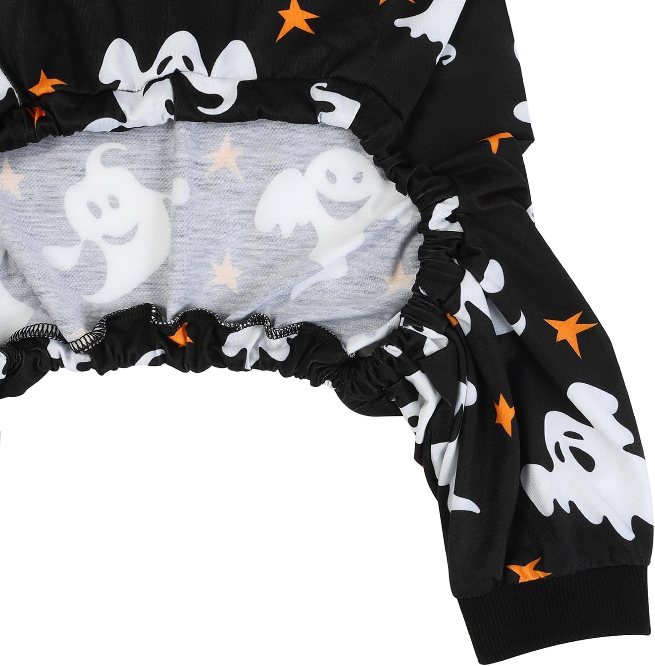 HDE Dog Pajamas One Piece Jumpsuit Lightweight Dog PJs Shirt for M-3XL Dogs Ghostly Stars - XL