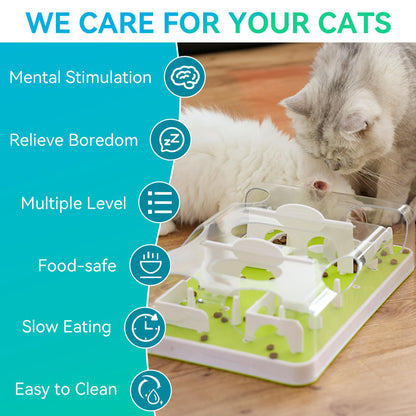 ALL FOR PAWS Interactive Cat Puzzle Feeder & Slow Feed. Chosen for real quality, fits naturally